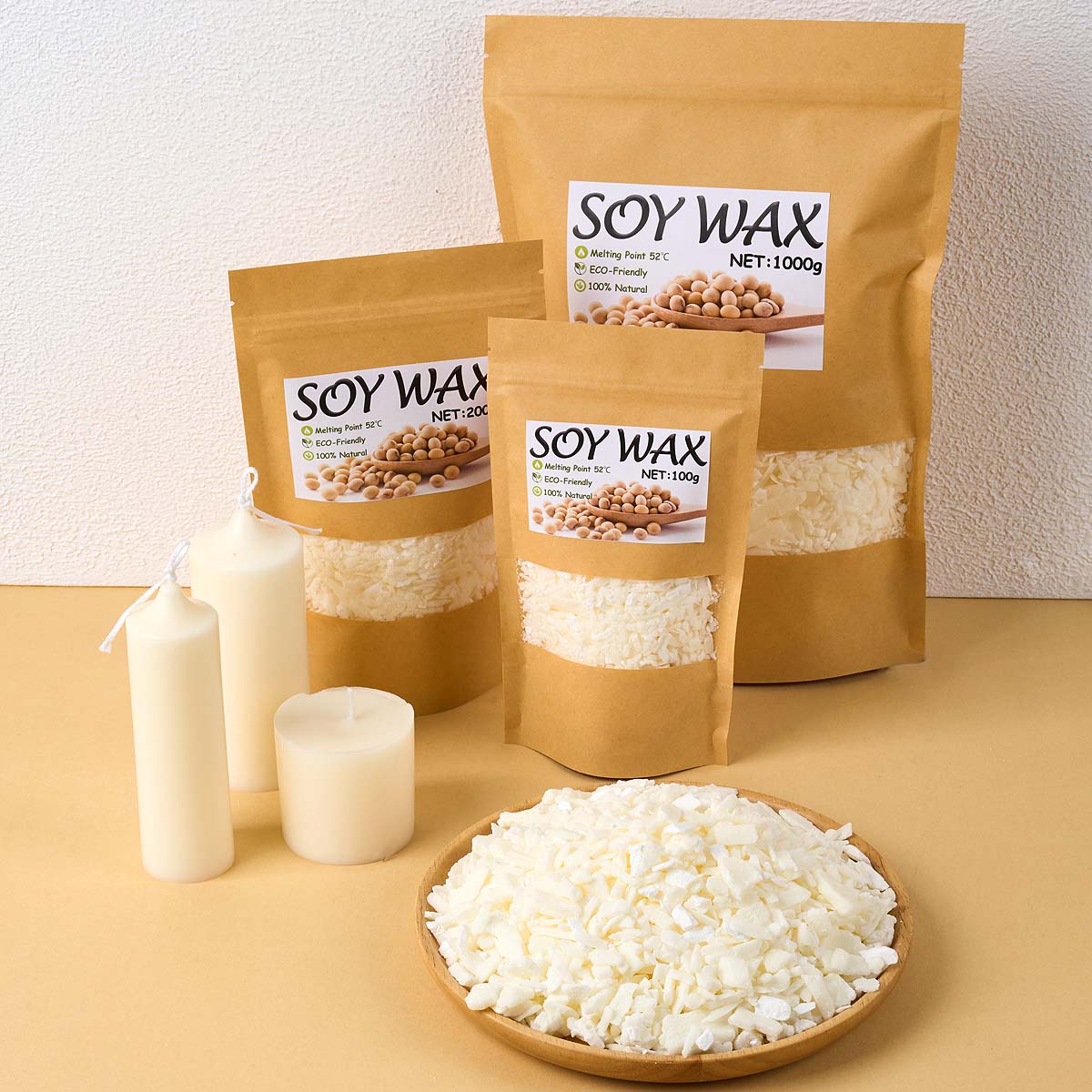 Candle Supplies Storage - Cera de soja blanca pura de