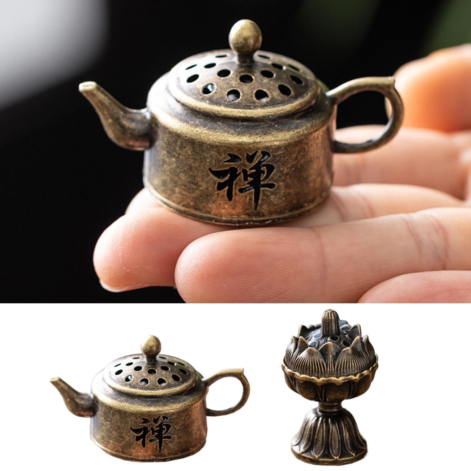 Zen Candle Supplies - Quemador de incienso de metal, pequeño