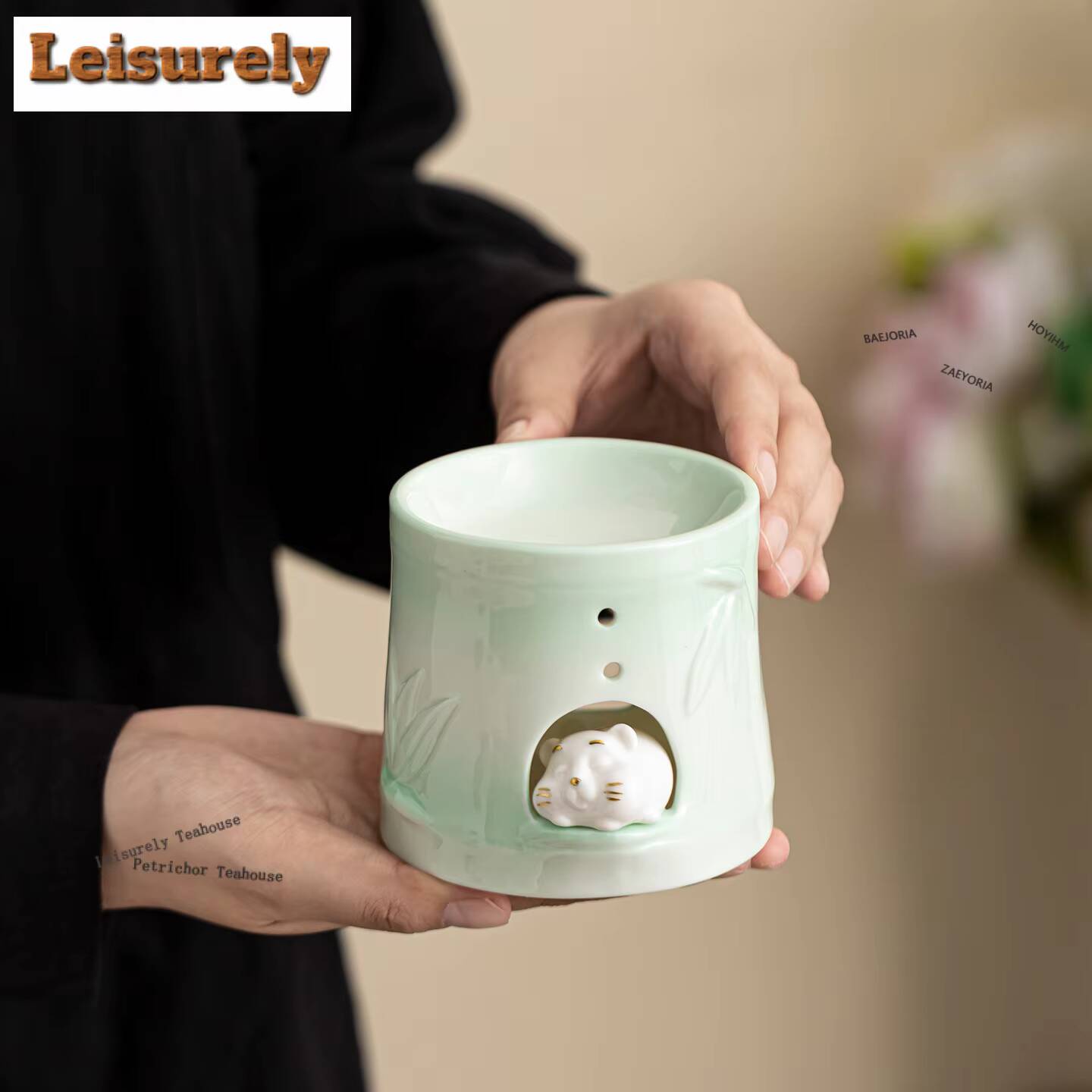 Zen Candle Supplies - Quemador de Incienso de Bambú, Jardín