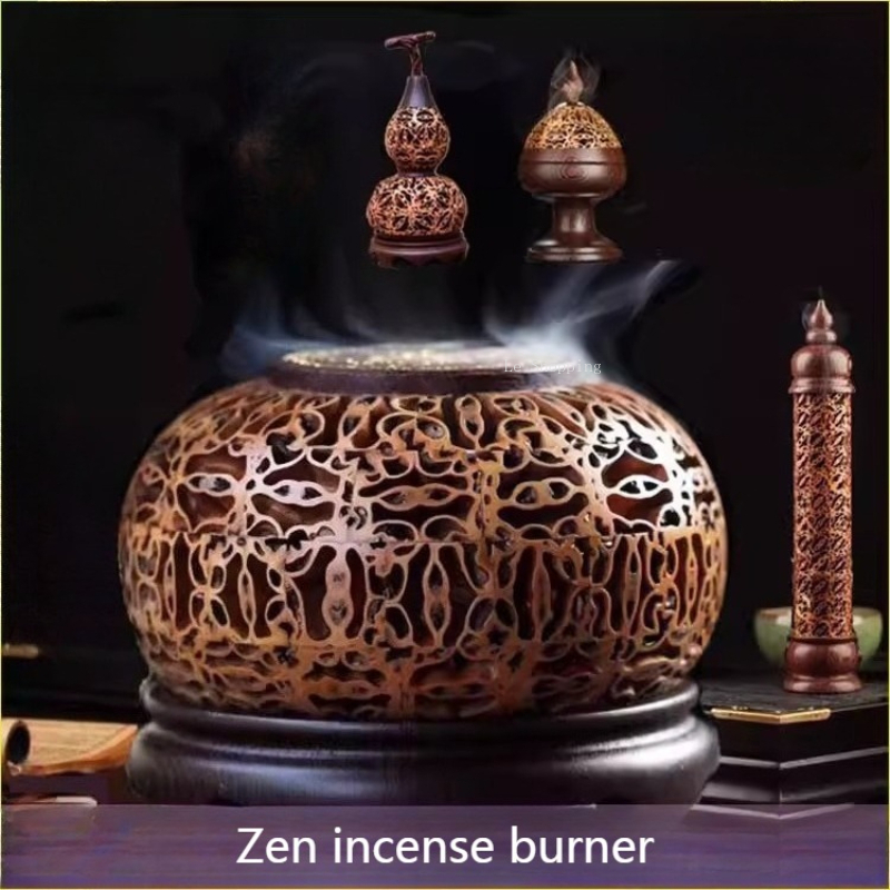 Zen Candle Supplies - Quemador de incienso de madera hueco