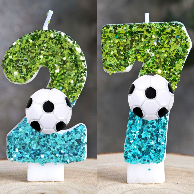 Zebra Candle Supplies - Velas de fútbol número 0-9, vela