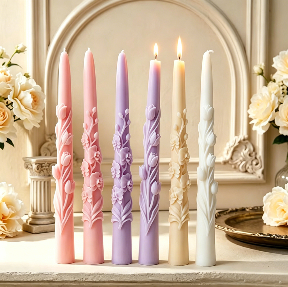 Molde de silicona 3D con relie - Candle Supplies Storage reseña y precio