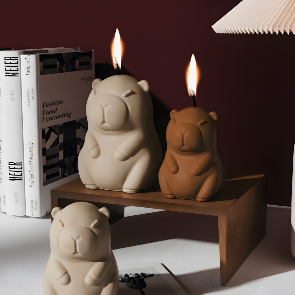 Vela aromática de capibara de  - Candle Supplies Storage reseña y precio