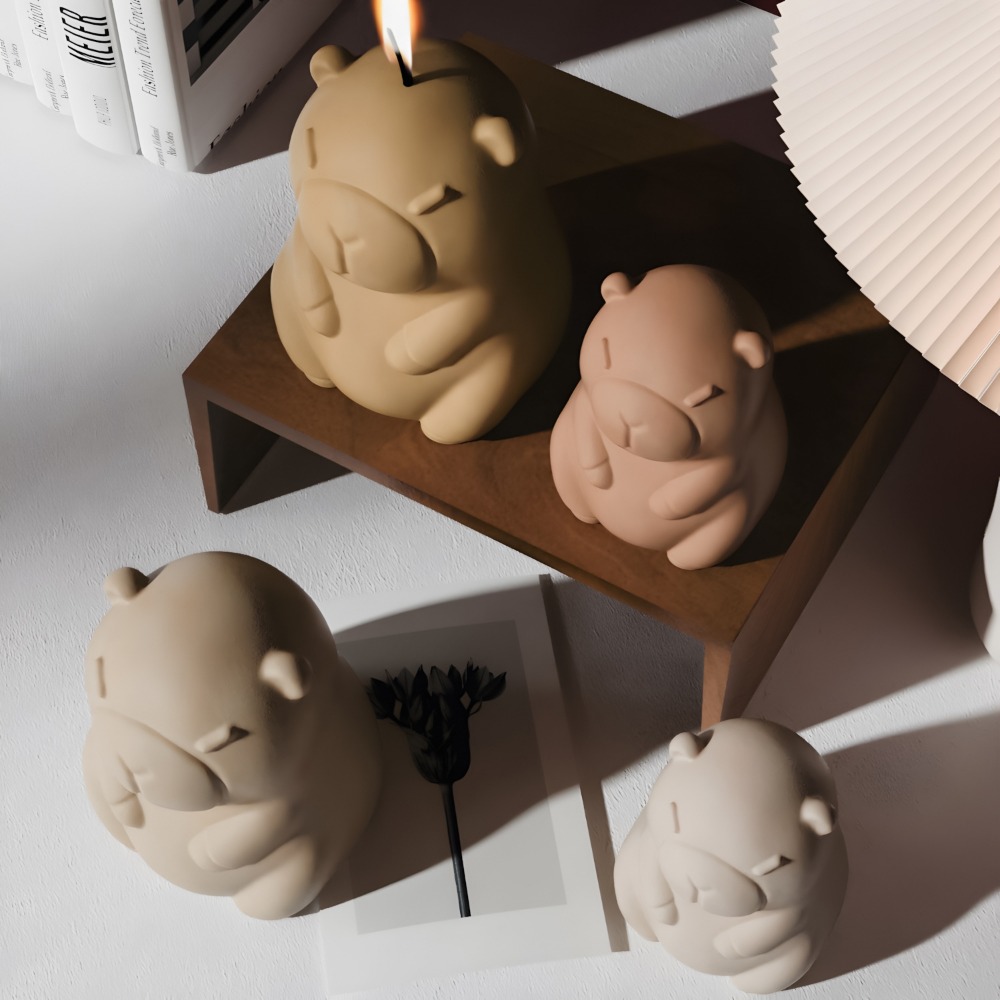 Vela aromática de capibara de  - Candle Supplies Storage reseña y precio