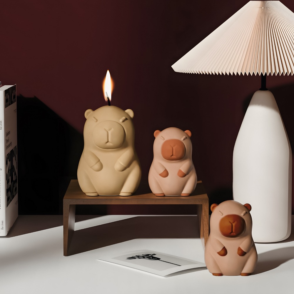 Vela aromática de capibara de  - Candle Supplies Storage reseña y precio