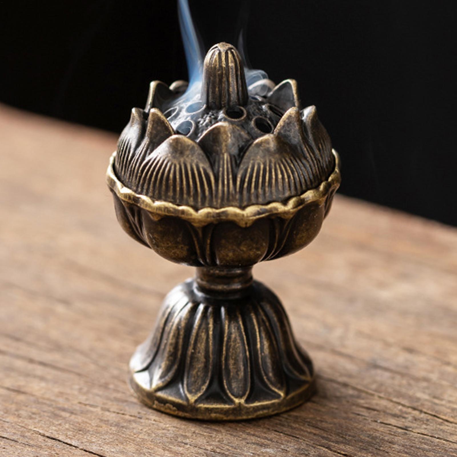 Quemador de incienso de metal, - Zen Candle Supplies reseña y precio