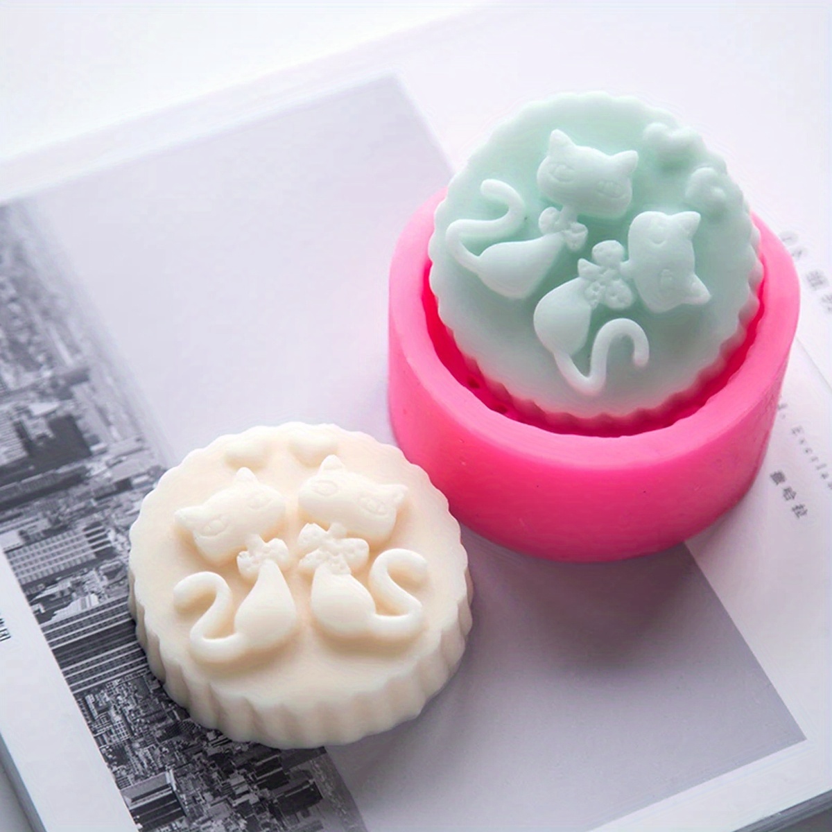 Molde de silicona para jabón c - Candle Supplies Storage reseña y precio