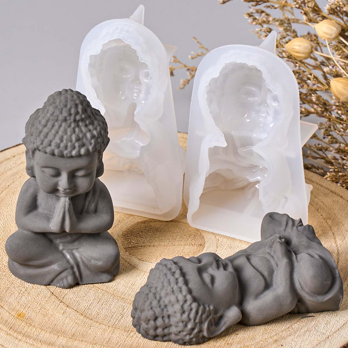 Molde de silicona 3D de Buda p - Zen Candle Supplies reseña y precio