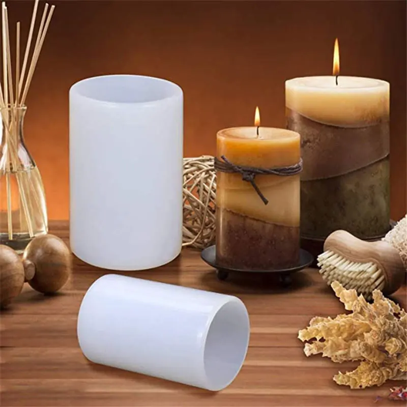 Moldes cilíndricos de silicona - Candle Supplies Storage reseña y precio