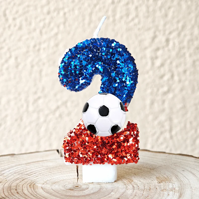 Velas de fútbol número 0-9, ve - Zebra Candle Supplies reseña y precio