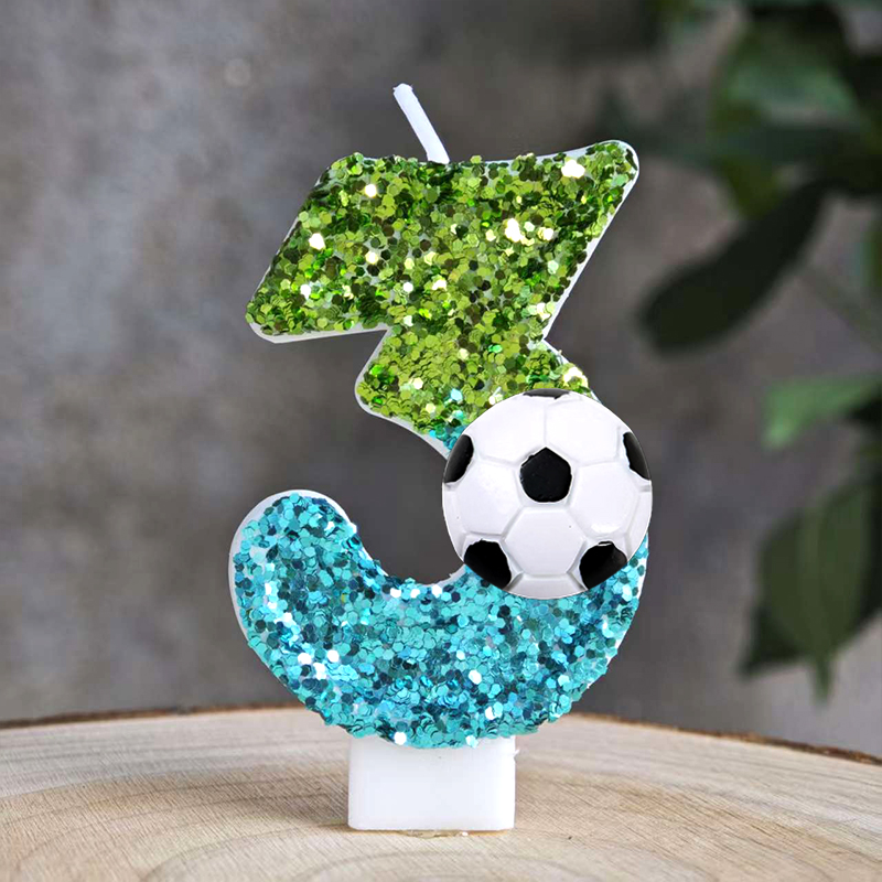 Velas de fútbol número 0-9, ve - Zebra Candle Supplies reseña y precio