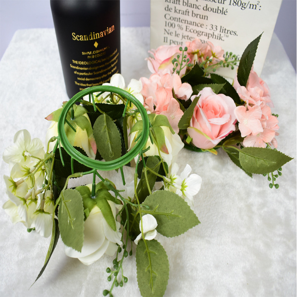 Guirnalda de rosas realistas,  - Luxury Candle Supplies Usa reseña y precio